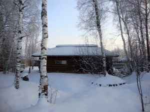 О нас Зимний пейзаж в Окуловой Заимке